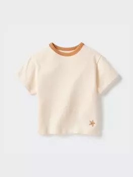 Футболка с круглым вырезом dry Uniqlo, цвет 30 бежевый