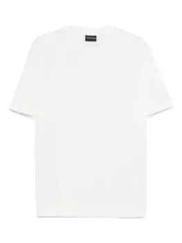 Футболка с круглым вырезом EMPORIO ARMANI, белый