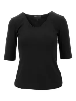 Футболка с круглым вырезом Emporio Armani, черный