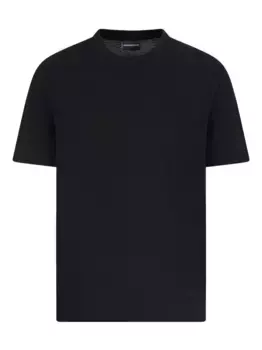 Футболка с круглым вырезом EMPORIO ARMANI, черный