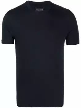 Футболка с круглым вырезом EMPORIO ARMANI, синий