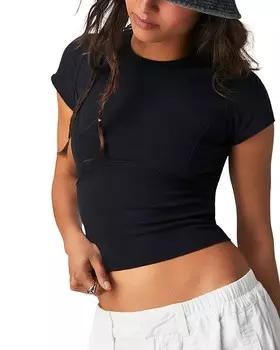 Футболка с круглым вырезом Free People We The Free Protagonist, черный