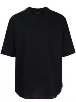 Футболка с круглым вырезом GIORGIO ARMANI, синий