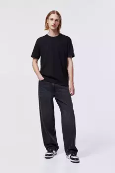 Футболка с круглым вырезом H&M, черный