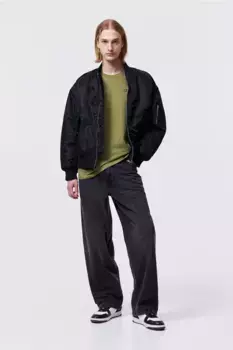 Футболка с круглым вырезом H&M, зеленый
