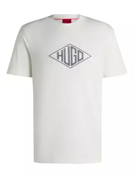 Футболка с круглым вырезом HUGO, белый