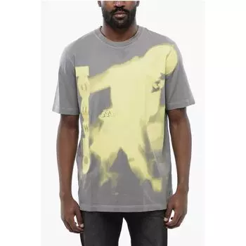 Футболка с круглым вырезом и эффектом выцветания T-JUST-N13 Diesel, Gray