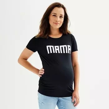Футболка с круглым вырезом и графическим принтом для беременных Sonoma Goods For Life, цвет Mama