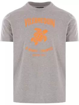 Футболка с круглым вырезом и графическим принтом Vilebrequin, серый
