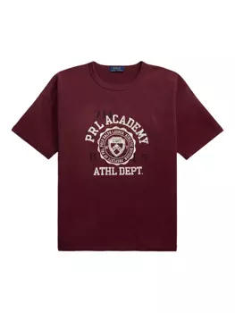 Футболка с круглым вырезом и графическим принтом Polo Ralph Lauren, красный