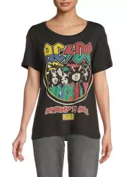 Футболка с круглым вырезом и графическим принтом Chaser Vintage black