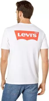 Футболка с круглым вырезом и графическим рисунком Levi's, цвет Core White