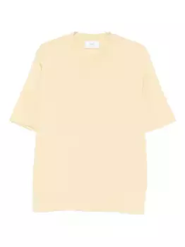 Футболка с круглым вырезом и короткими рукавами AMI Paris, зеленый