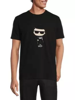 Футболка с круглым вырезом и логотипом Bert Bertigo, черный