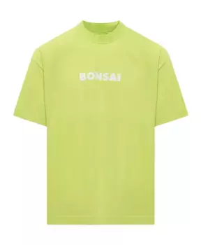 Футболка с круглым вырезом и логотипом Bonsai, зеленый