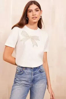 Футболка с круглым вырезом и логотипом Friends Like These, белый