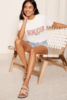 Футболка с круглым вырезом и логотипом Friends Like These, белый