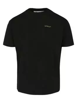 Футболка с круглым вырезом и логотипом Little Boy's Off-White, цвет Black Multi
