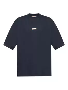 Футболка с круглым вырезом и логотипом Marni, синий