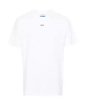 Футболка с круглым вырезом и логотипом Off White, белый