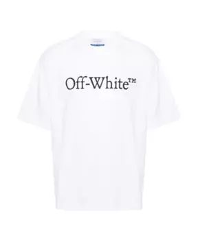 Футболка с круглым вырезом и логотипом Off White, белый