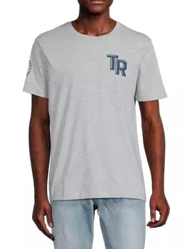 Футболка с круглым вырезом и логотипом True Religion, цвет Heather Grey