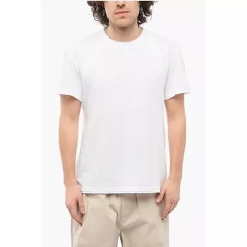 Футболка с круглым вырезом и подтяжками из хлопка Alexander Mcqueen, White