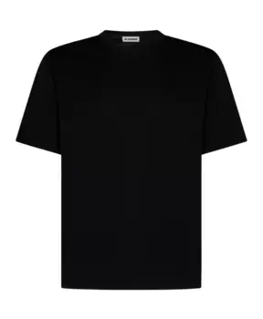 Футболка с круглым вырезом и поло Jil Sander, черный