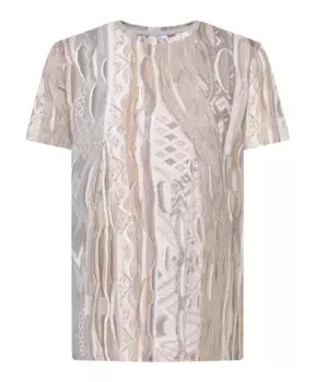 Футболка с круглым вырезом и принтом Carlo Colucci, мультиколор