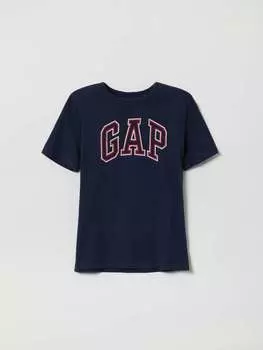 Футболка с круглым вырезом и принтом логотипа Gap, цвет navy blue