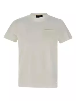 Футболка с круглым вырезом и прорезными карманами Peuterey, белый