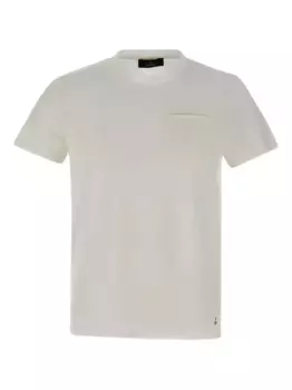 Футболка с круглым вырезом и прорезными карманами Peuterey, белый
