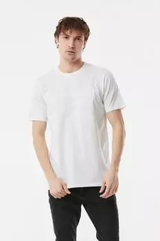 Футболка с круглым вырезом и тиснением рыбы Fullamoda, белый