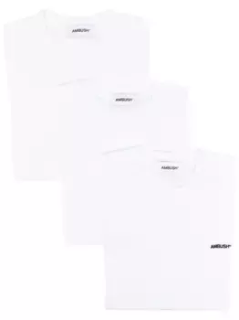 Футболка с круглым вырезом и вышитым логотипом AMBUSH, белый