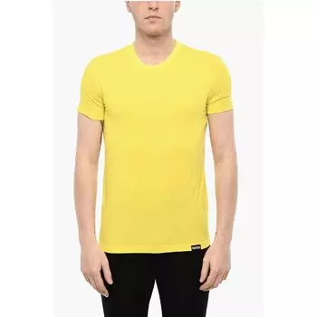 Футболка с круглым вырезом из эластичного нижнего белья Dsquared2, Yellow
