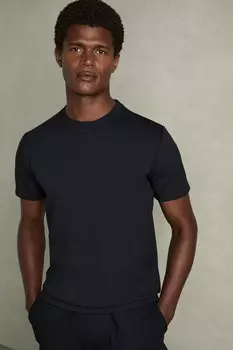 Футболка с круглым вырезом из джерси Bradley Interlock Reiss, синий