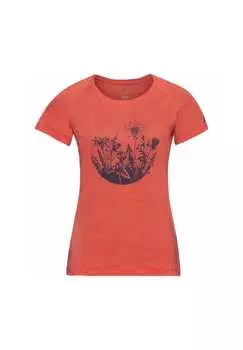 Футболка с круглым вырезом из хлопка Concord Odlo, оранжевый