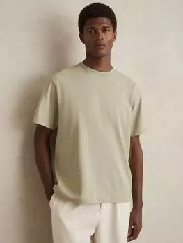 Футболка с круглым вырезом из хлопка tate Reiss, цвет Light Green