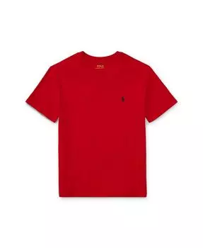 Футболка с круглым вырезом из хлопкового джерси для мальчиков Big Boys Polo Ralph Lauren, красный