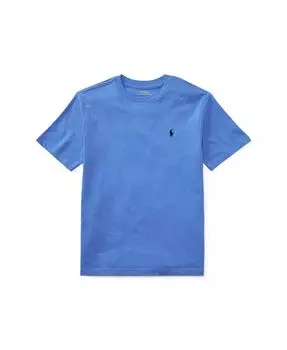 Футболка с круглым вырезом из хлопкового джерси для мальчиков Big Boys Polo Ralph Lauren, синий