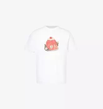 Футболка с круглым вырезом из хлопкового джерси Pudding Carhartt Wip, белый