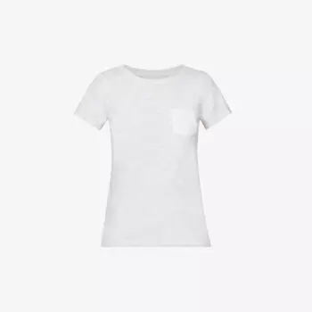 Футболка с круглым вырезом из органического хлопка The White Company, белый