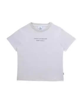 Футболка с круглым вырезом из органического хлопка для мальчиков Knot, светло-серый