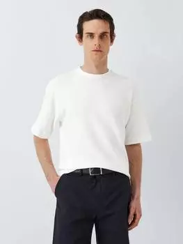 Футболка с круглым вырезом из вафельного хлопка Kin, цвет Cloud Dancer