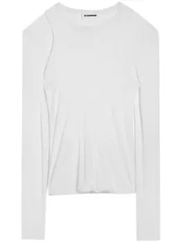 Футболка с круглым вырезом Jil Sander, белый