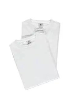 Футболка с круглым вырезом комплект из двух предметов из хлопка высшего качества Lerros, белый