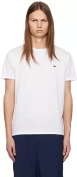 Футболка с круглым вырезом Lacoste, белый