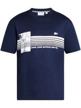 Футболка с круглым вырезом Lacoste, синий