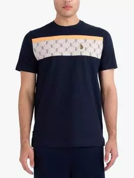 Футболка с круглым вырезом lions den LUKE 1977, цвет Dark Navy/Nectarine