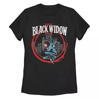 Футболка с круглым вырезом Marvel Retro Black Widow для юниоров Licensed Character